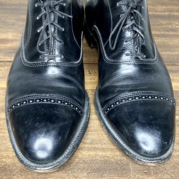 Alden 901 Cap Toe Oxford Black Calfskin Dress Shoe - Picture 3 of 10